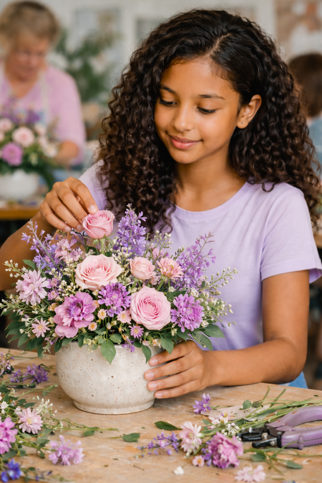 Petal Pals Flower Arranging Class 10 - 12 yrs