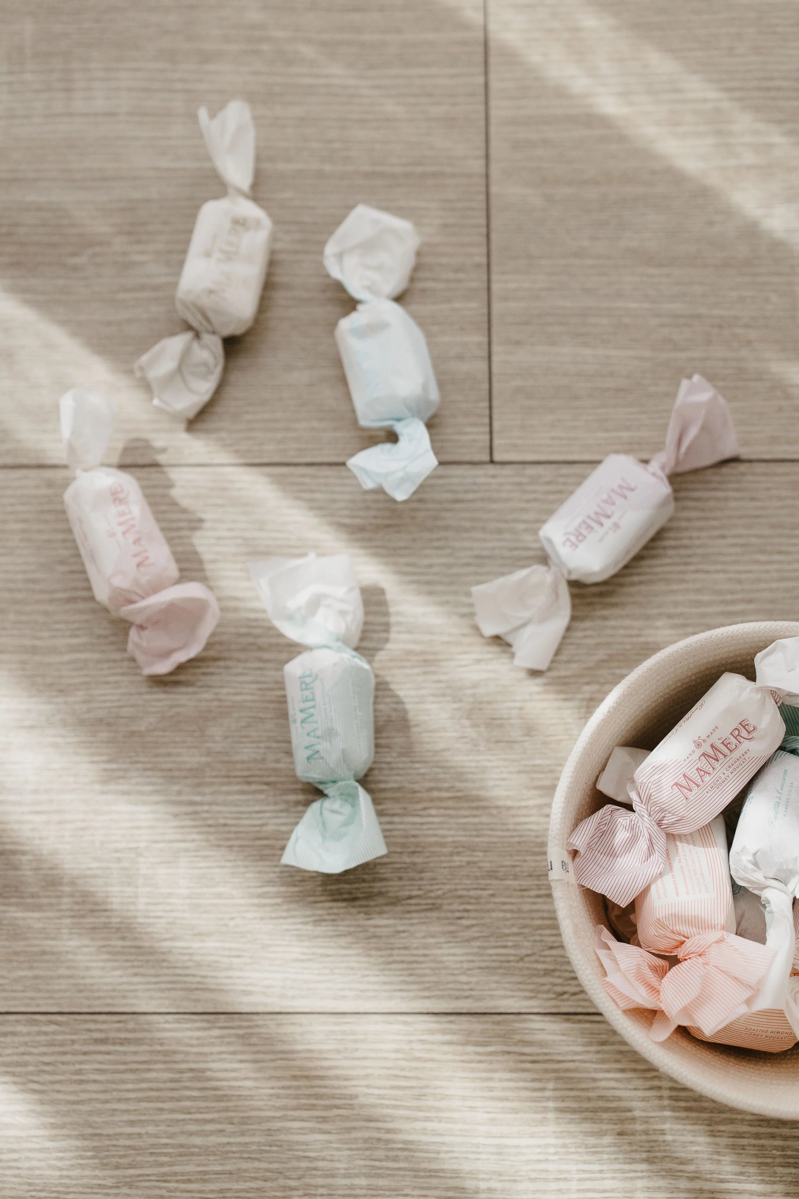 Ma Mère Confections | Roasted Almond Nougat Twists