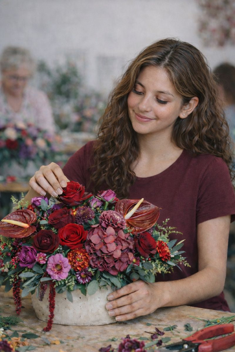 Young Creators Flower Arranging Class 13 - 15 yrs