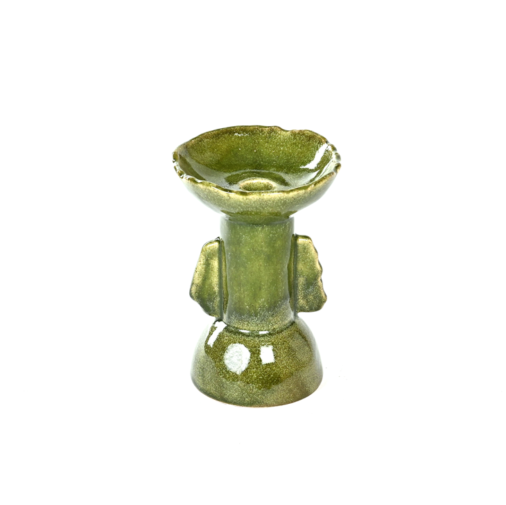Green Ceramic Candle Holder
